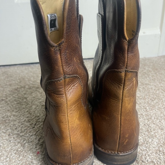 Frye Brown Leather Women's Paige Ankle riding Boots SZ 10 - Picture 4 of 8